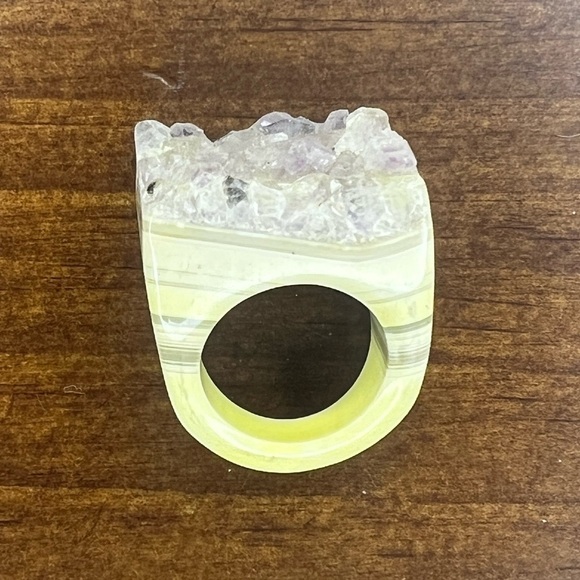 Dara Ettinger Natural Cut Druzy Ring - Picture 4 of 5